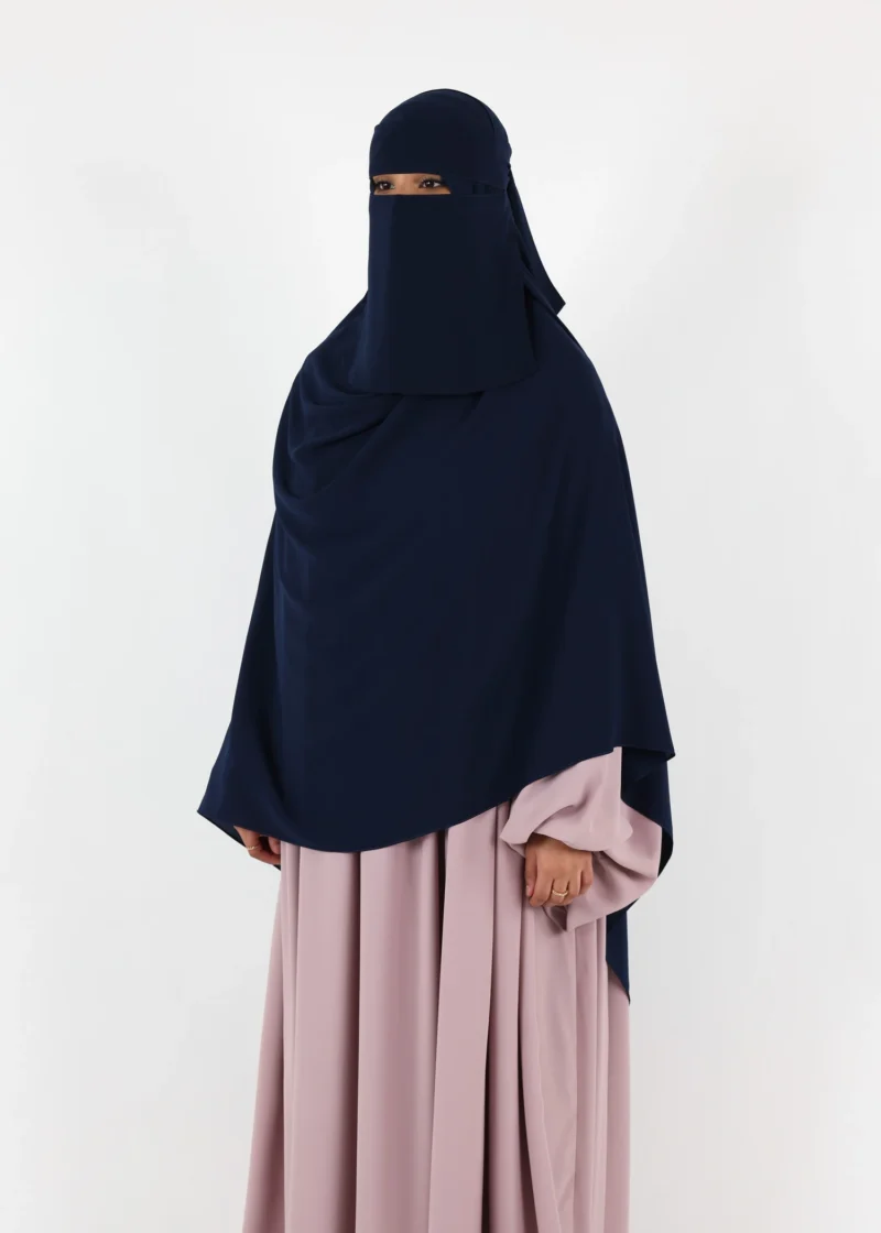 Alternative view of Mega Hijab 2XL- Smooth Premium Chiffon - Navy