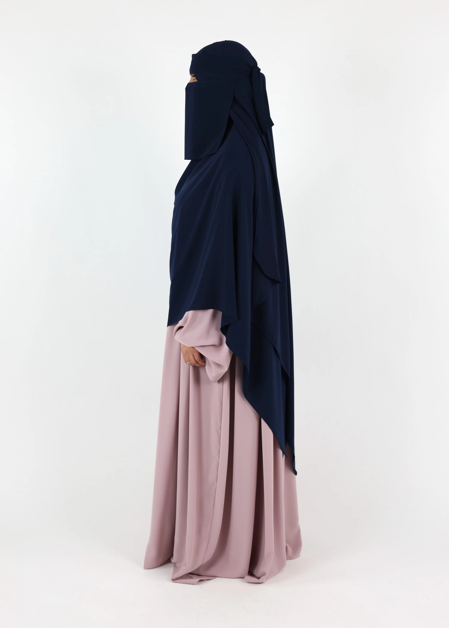 Mega Hijab 2XL- Smooth Premium Chiffon - Navy