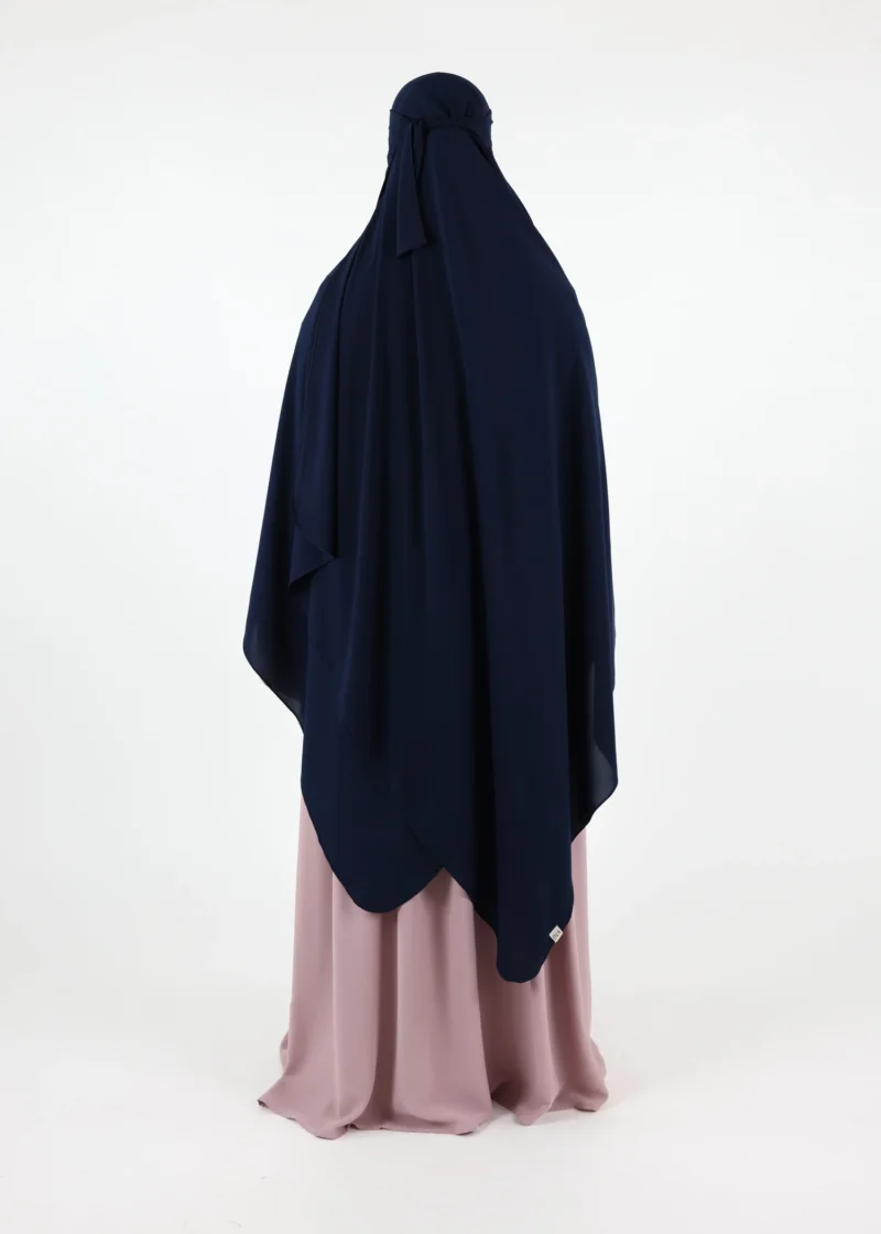 Mega Hijab 2XL- Smooth Premium Chiffon - Navy - Image 6