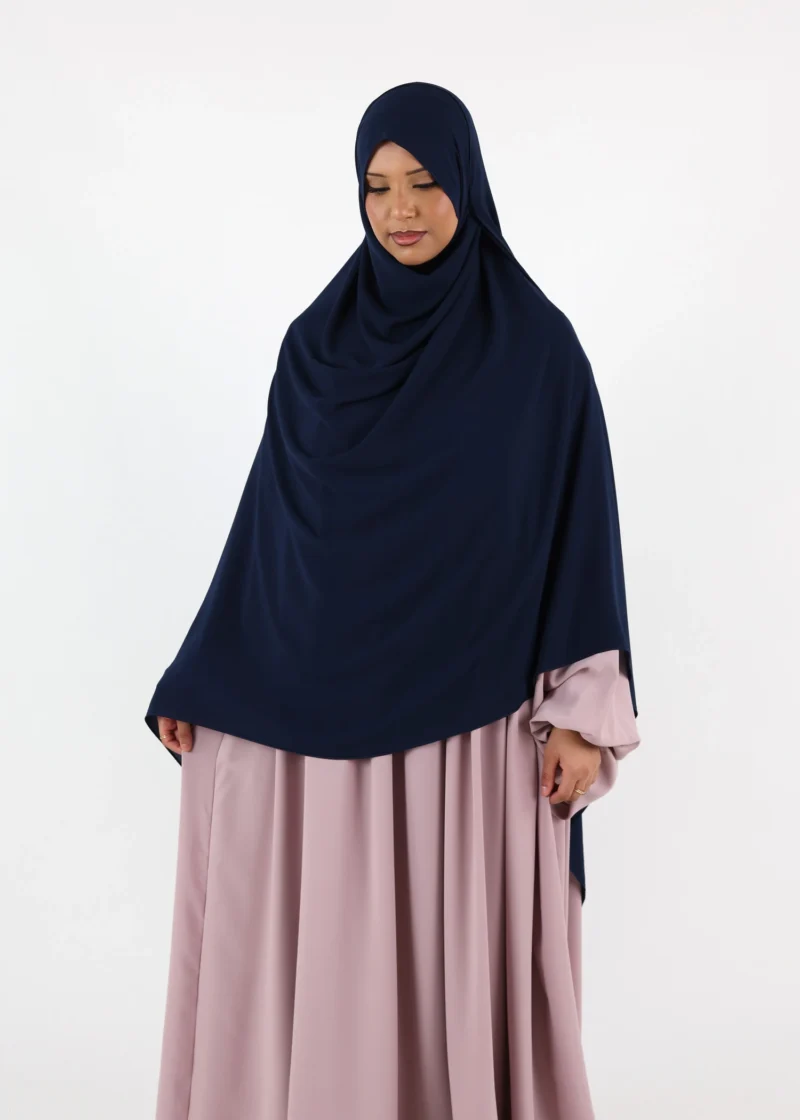 Mega Hijab 2XL- Smooth Premium Chiffon - Navy - Image 5
