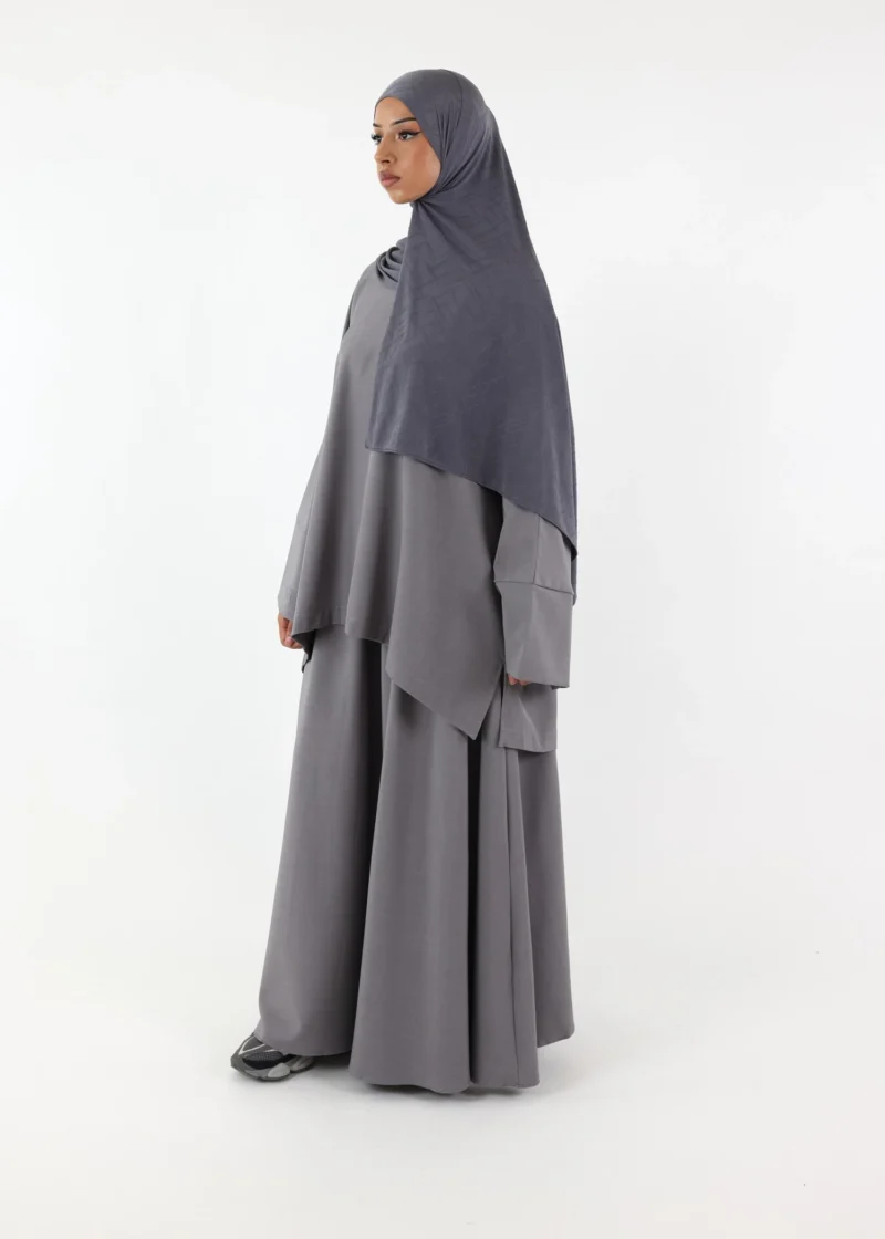 Hawa Skirt Set - Grey - Image 4