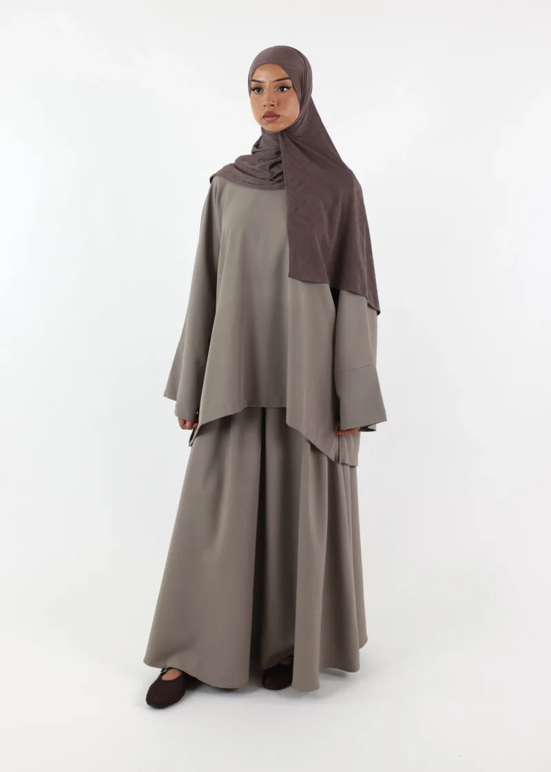Hawa Skirt Set - Grey Taupe - Image 3