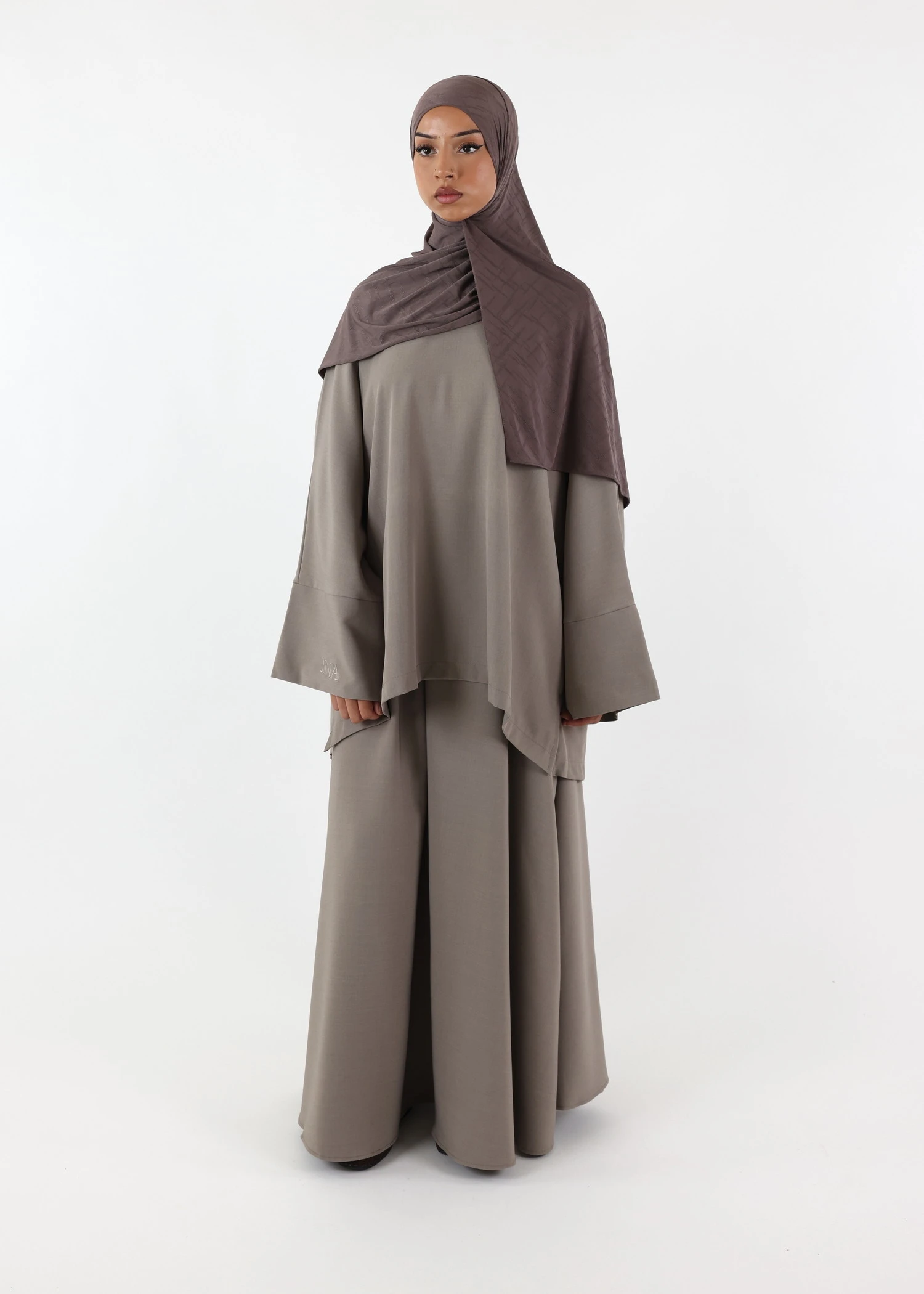 Hawa Skirt Set - Grey Taupe