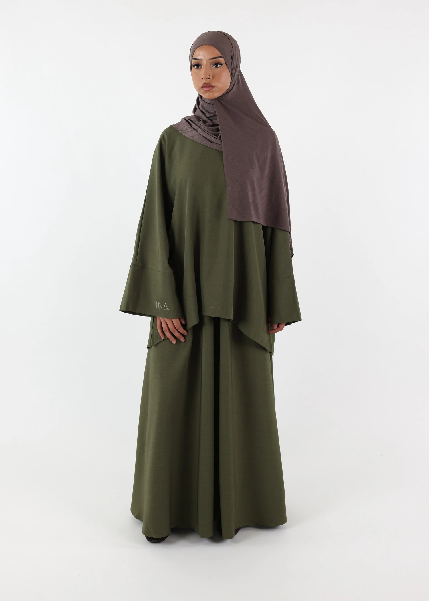 Hawa Skirt Set - Khaki