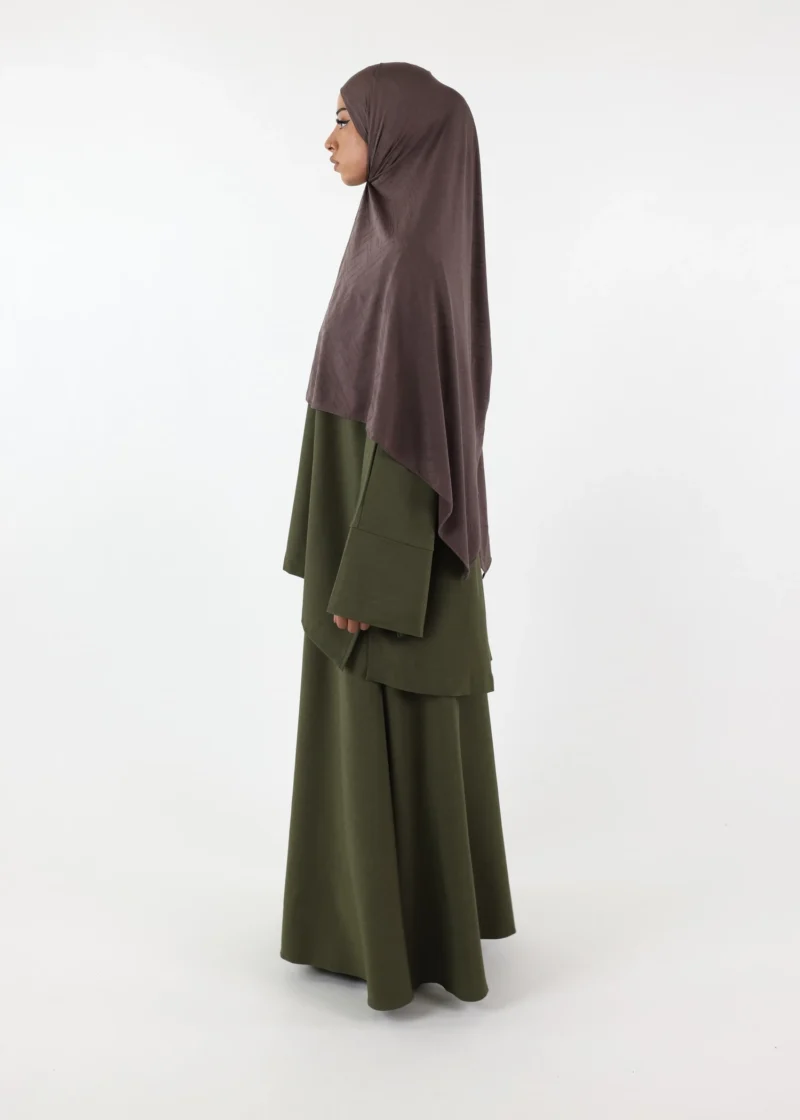 Hawa Skirt Set - Khaki - Image 3