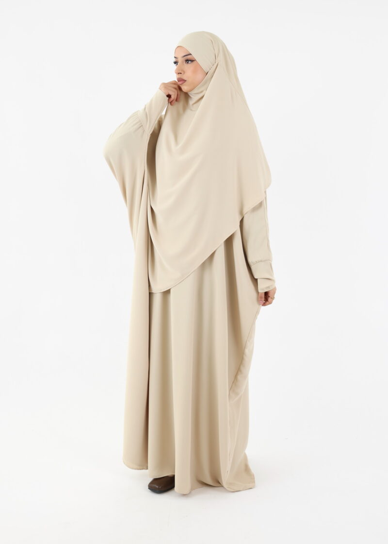 ABAYA & KHIMAR SET Medina Cream