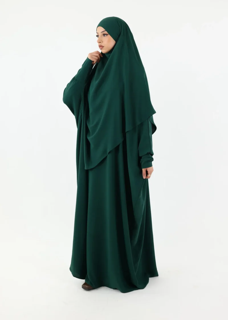 ABAYA & KHIMAR SET Medina Dark Green