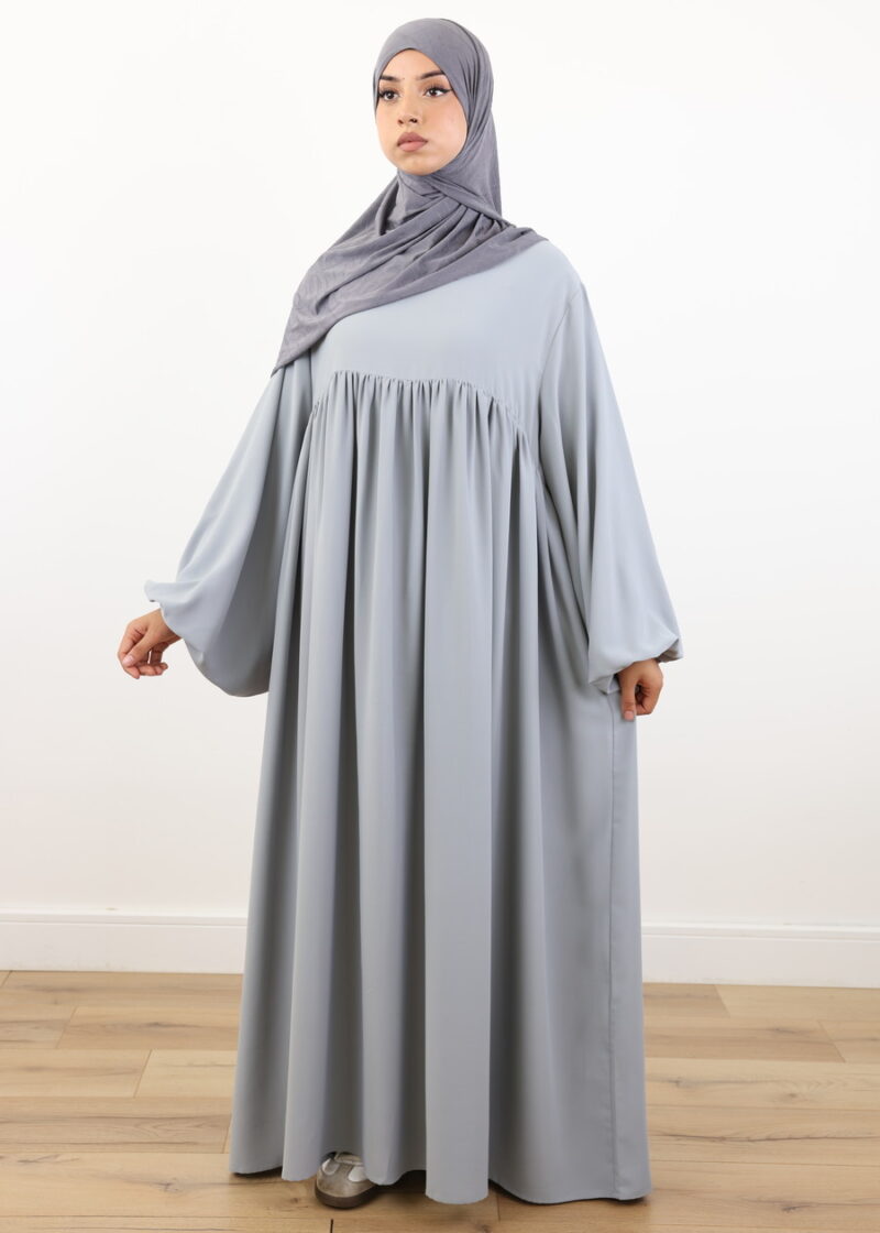 Abaya El Malika – Blue Grey