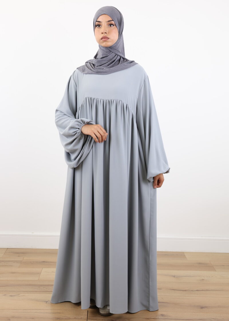 Alternative view of Abaya El Malika – Blue Grey
