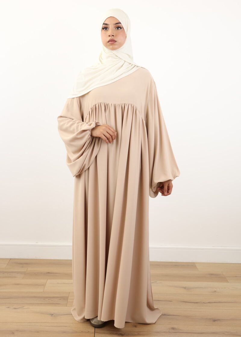 Alternative view of Abaya El Malika – French Beige