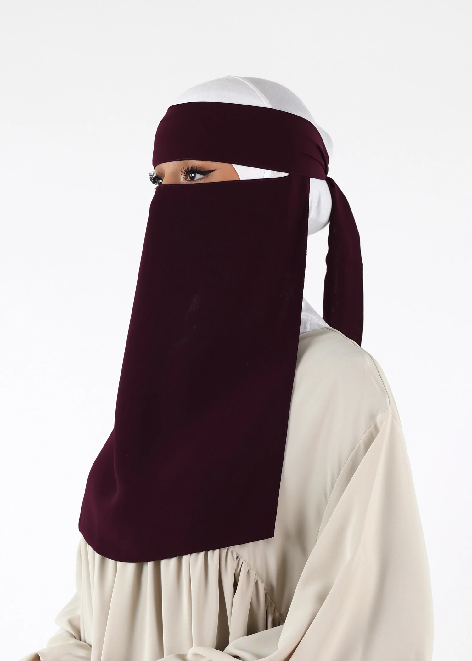 Full Niqab - No Pinch - Dark Purple