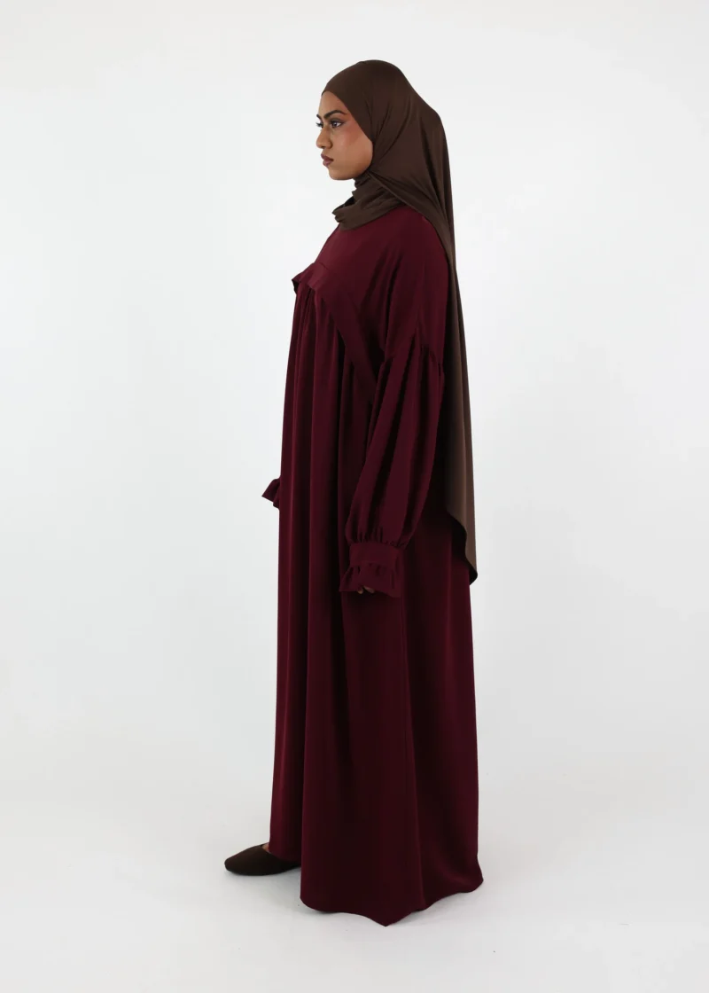 Alternative view of Nursing Abaya Saada Medina - Burgundy