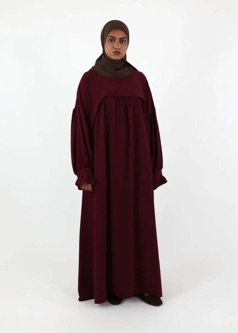 Nursing Abaya Saada Medina - Burgundy