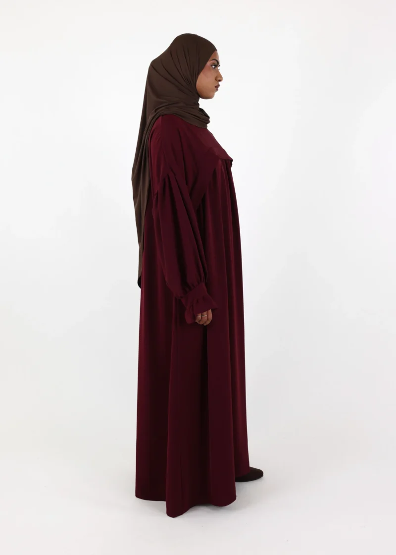 Nursing Abaya Saada Medina - Burgundy - Image 6