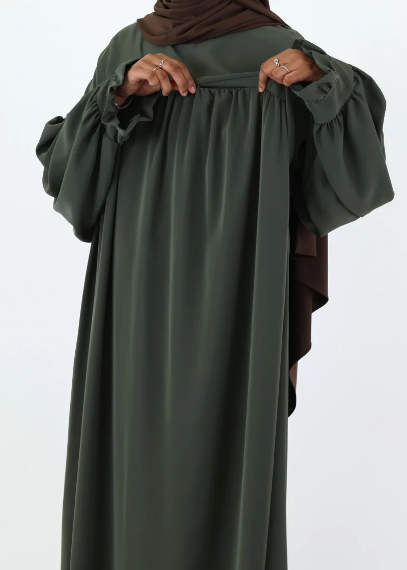 Nursing Abaya Saada Medina - Khaki - Image 5