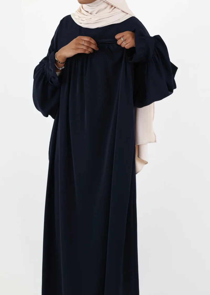 Nursing Abaya Saada Medina - Navy - Image 5