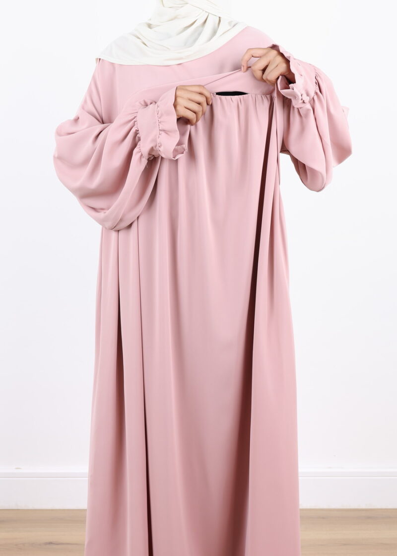 Alternative view of Nursing Abaya Saada Medina - Blush Pink