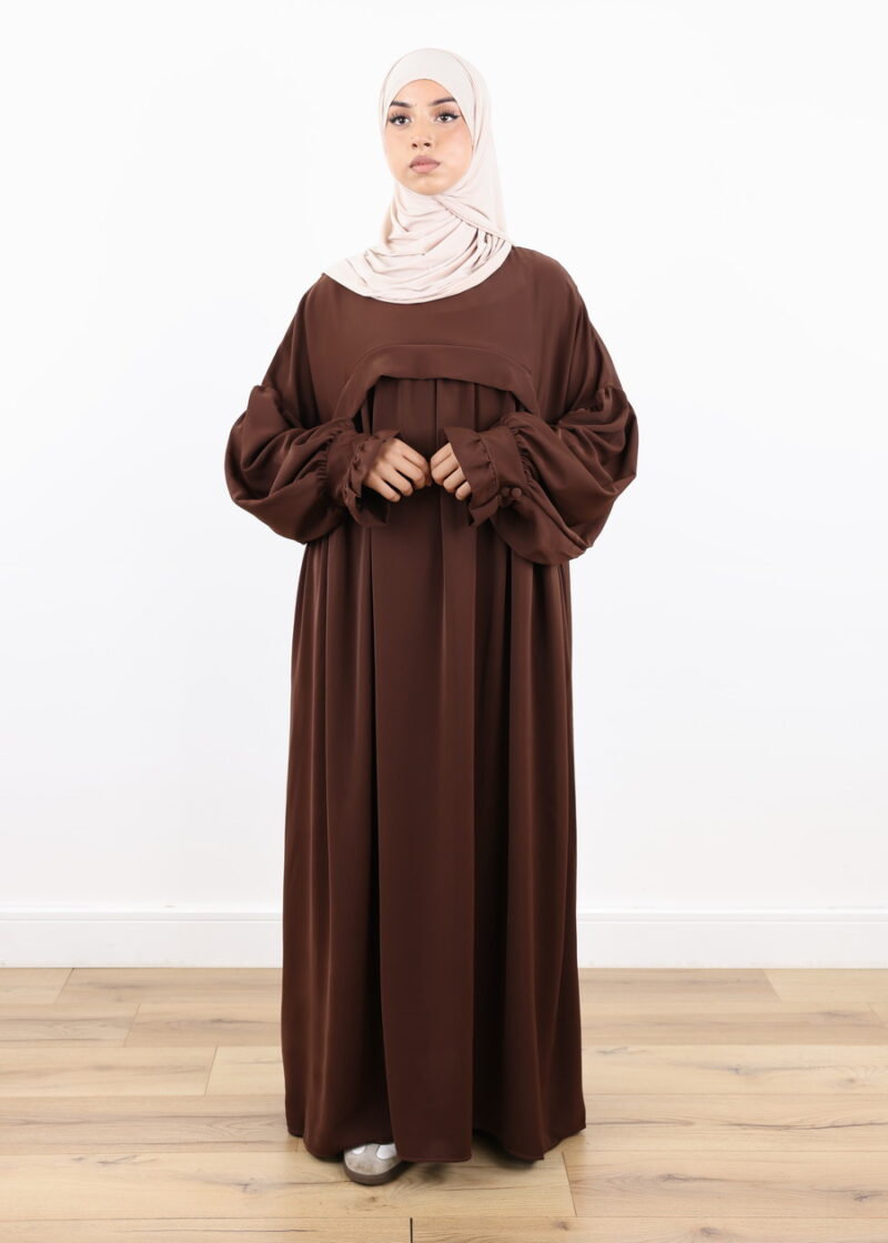 Nursing Abaya Saada Medina - Coffee