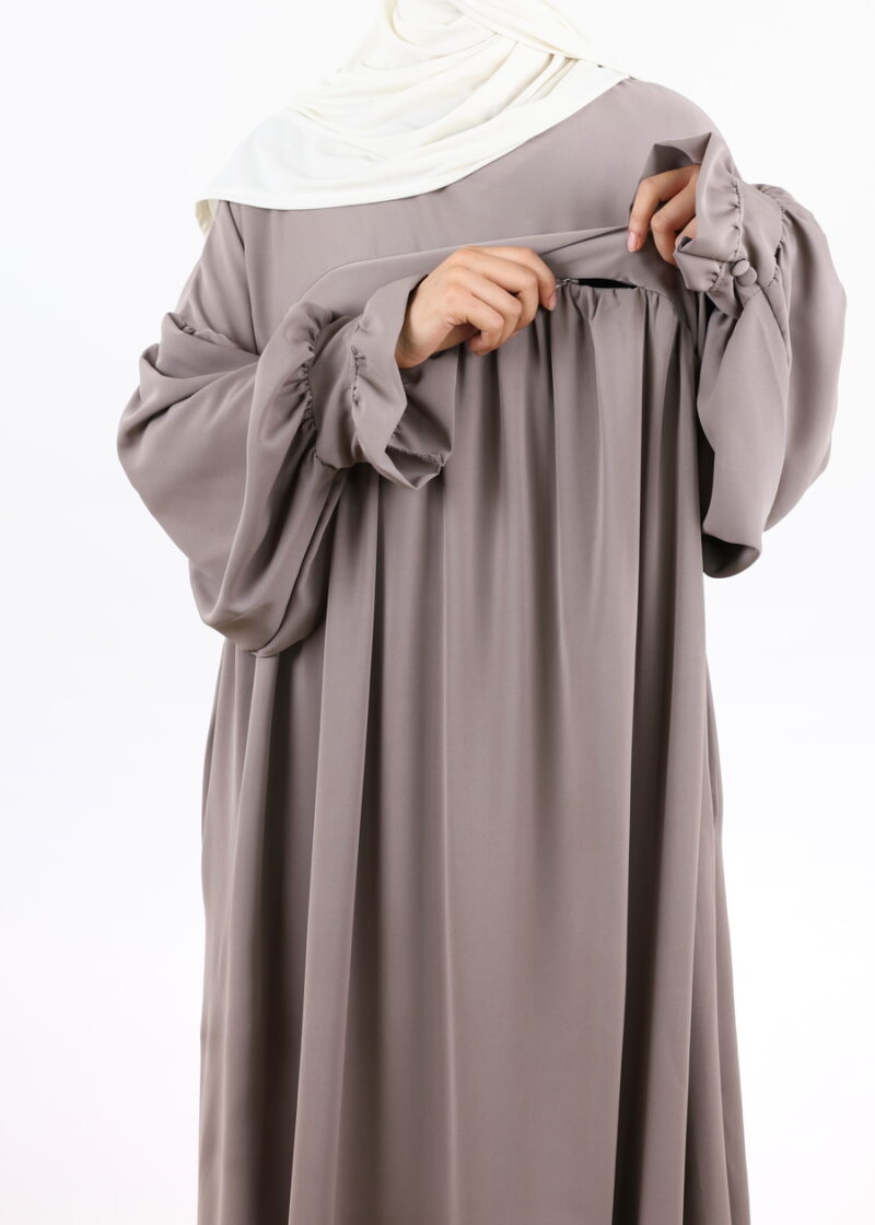 Alternative view of Nursing Abaya Saada Medina - Taupe