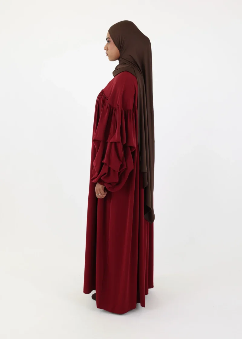 Alternative view of Abaya Abir – Burgunday