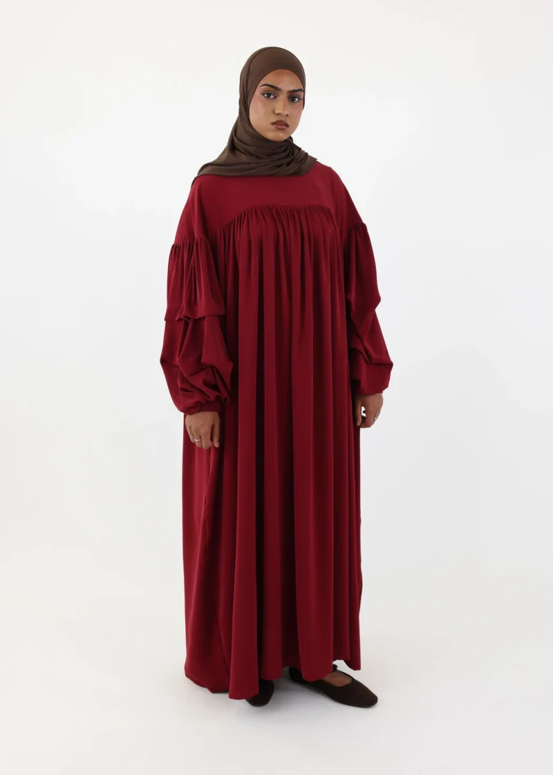 Abaya Abir – Burgunday
