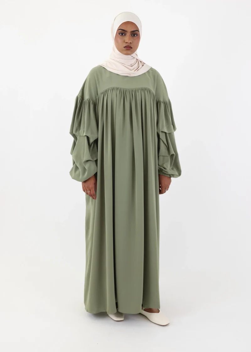Abaya Abir – Dusty Sage - Image 2