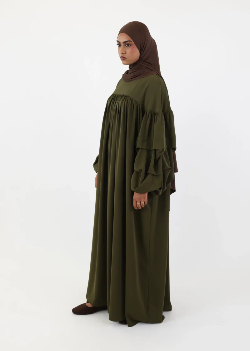 Abaya Abir – Khaki - Image 4