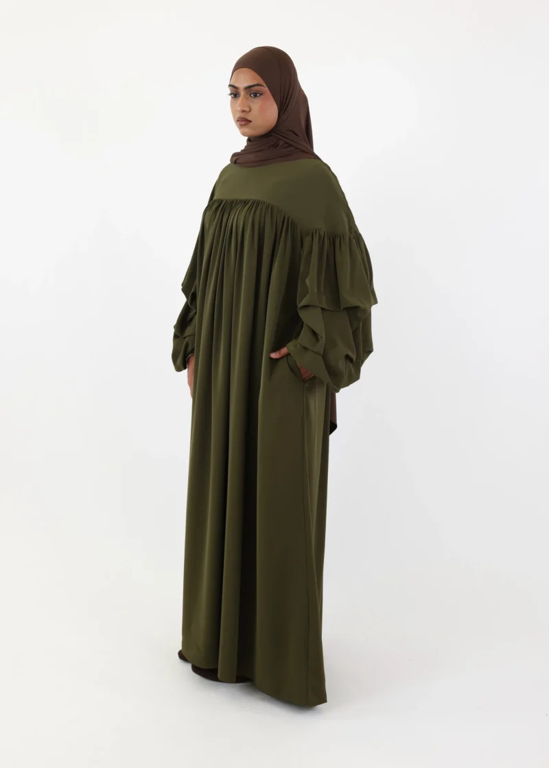 Abaya Abir – Khaki - Image 5