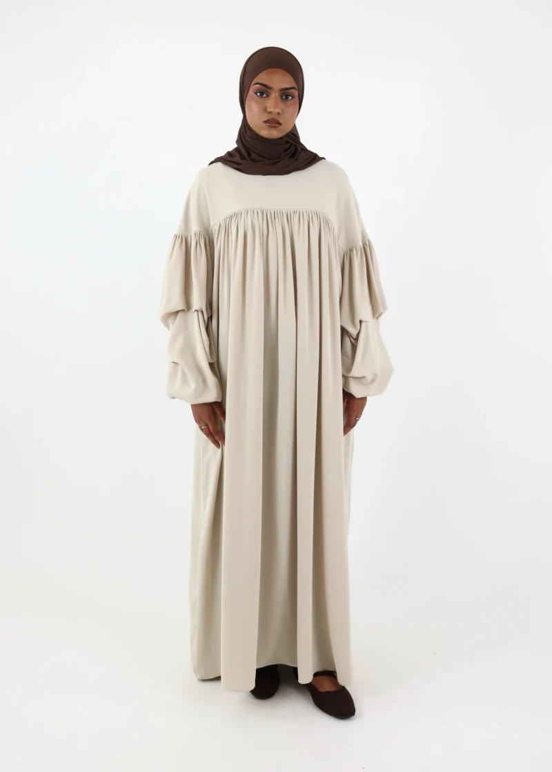 Abaya Abir – Stone - Image 3