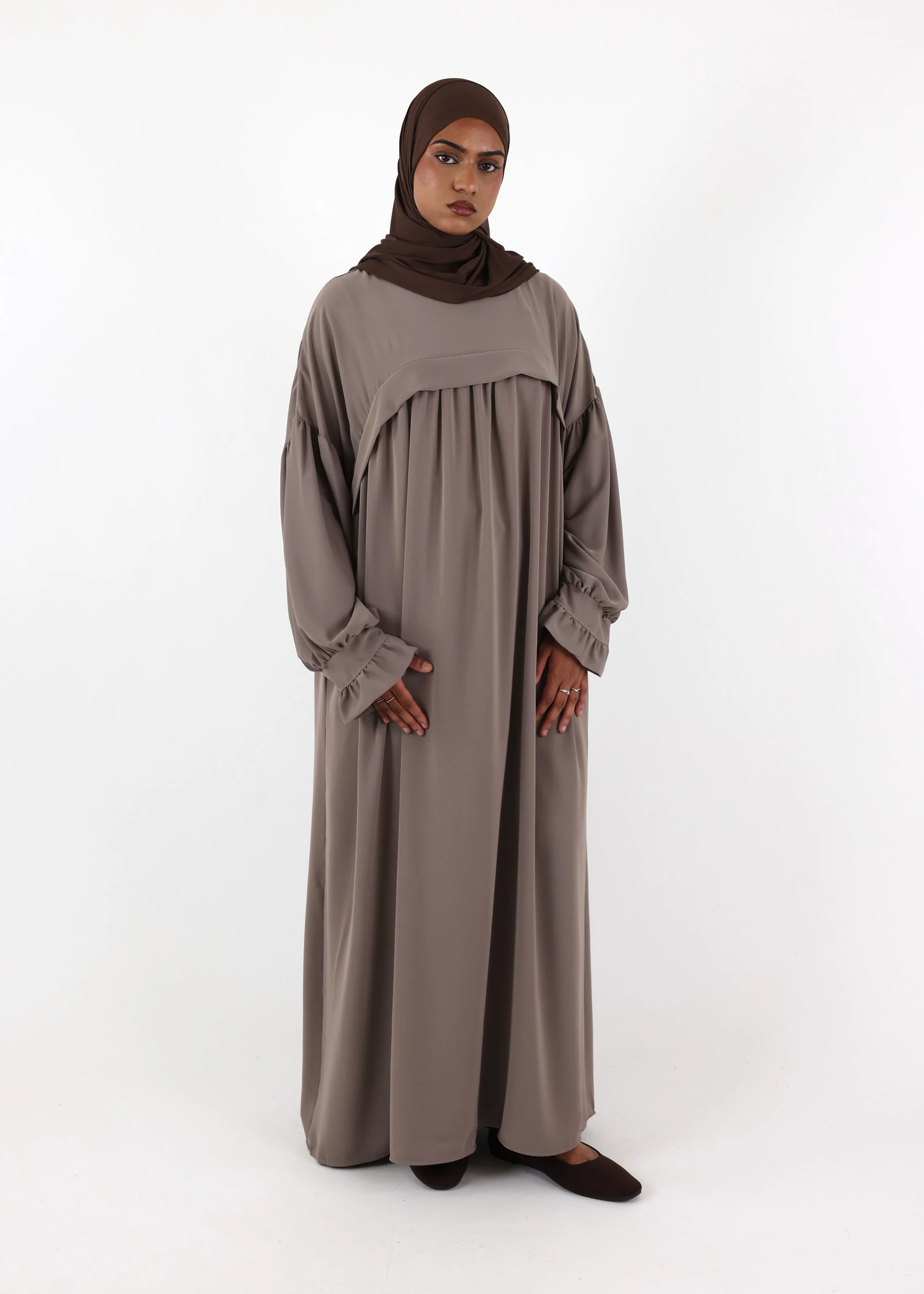Nursing Abaya Saada Medina - Taupe