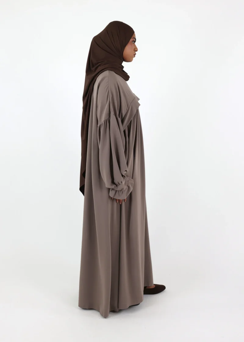 Nursing Abaya Saada Medina - Taupe - Image 3