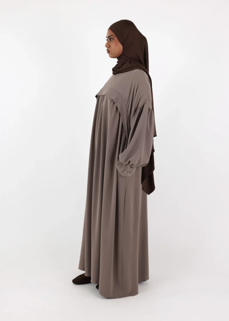 Nursing Abaya Saada Medina - Taupe - Image 6
