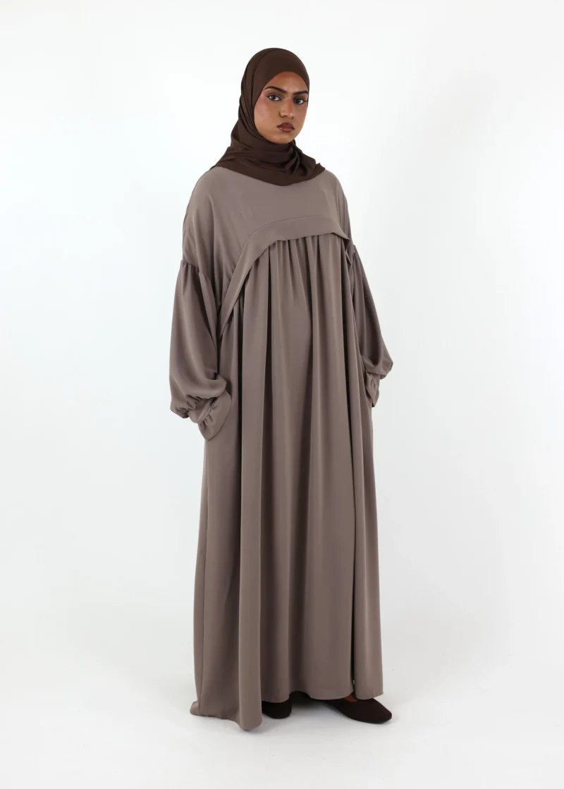 Nursing Abaya Saada Medina - Taupe - Image 7