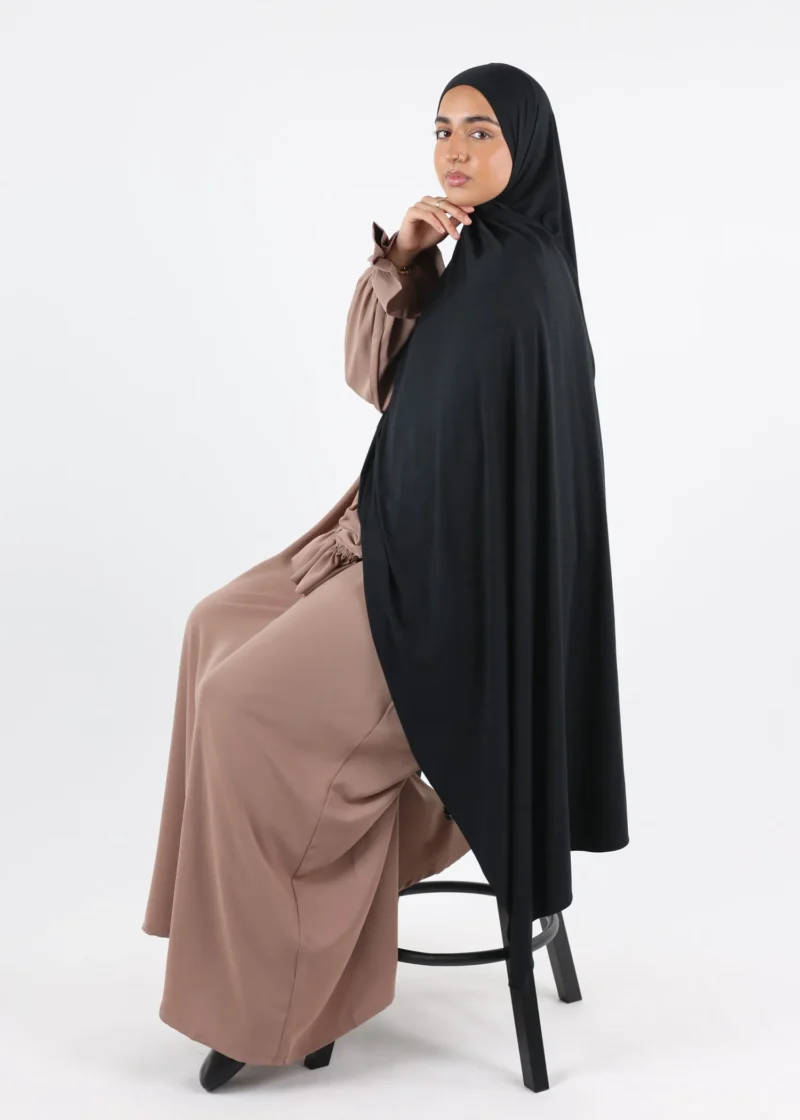 Premium Deluxe Modal Jersey Hijab XL - Black