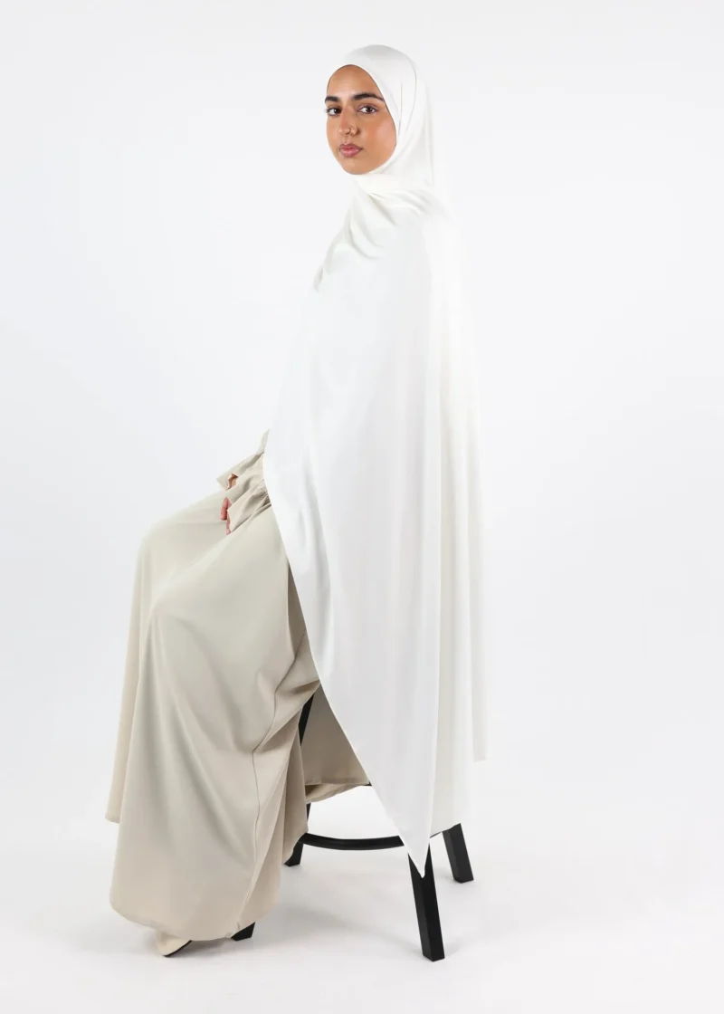 Premium Deluxe Modal Jersey Hijab XL - White