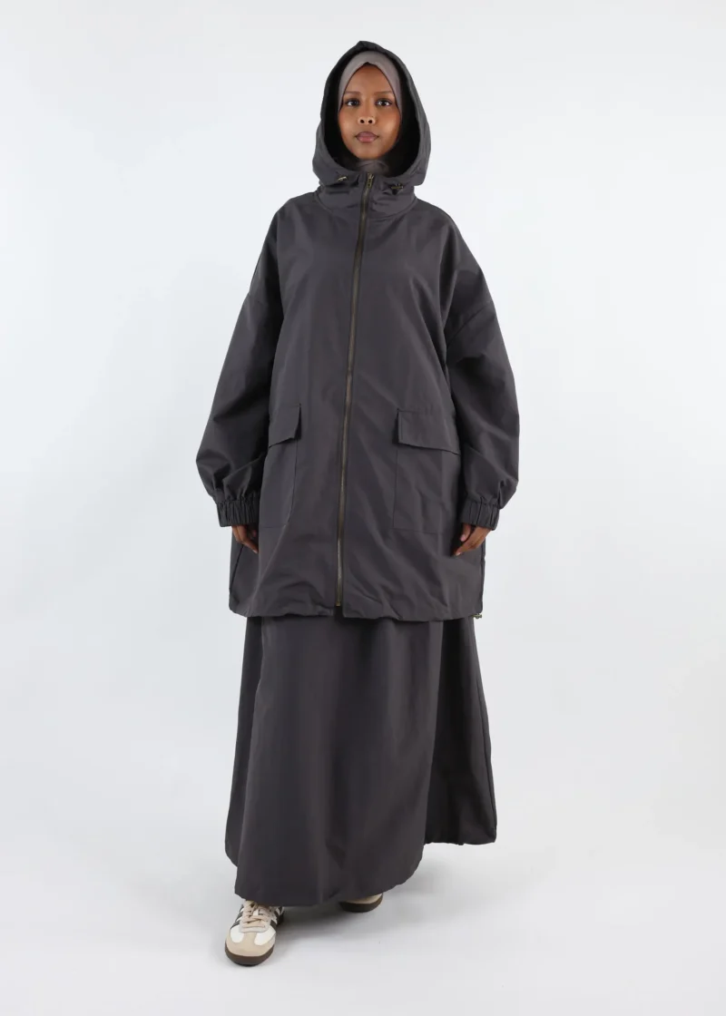Alternative view of Modest Waterproof Set - Dark Grey
