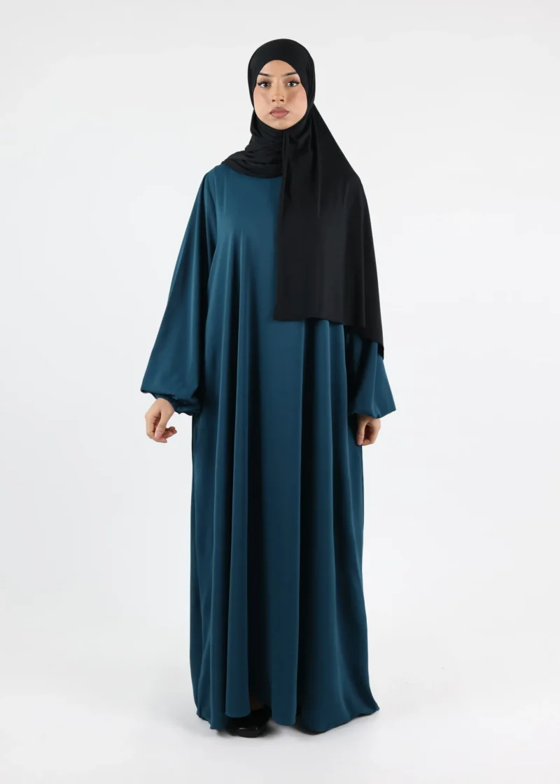 Abaya Hana - Premium Korean Nida - Dark Teal