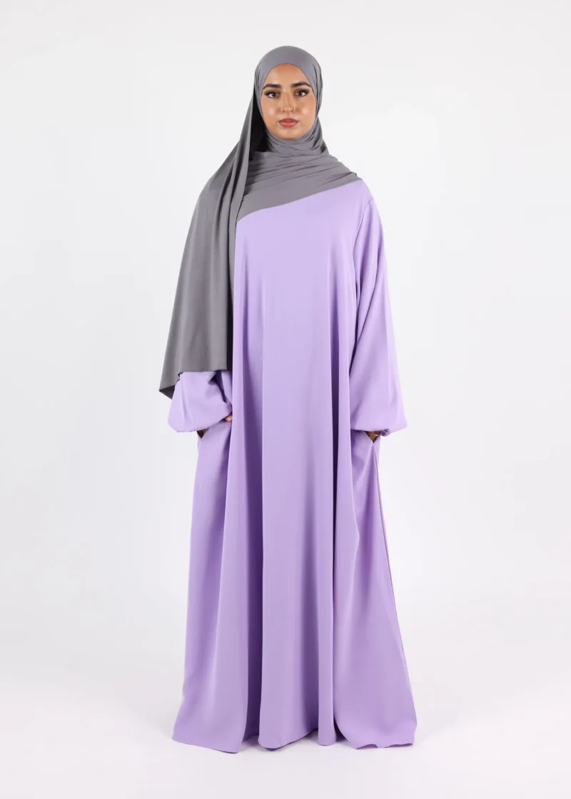 Abaya Hana - Premium Korean Nida - Lavender