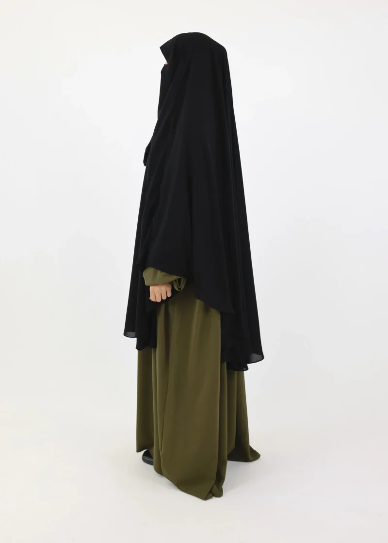 Ghashwa Niqab Set - Black - Image 4