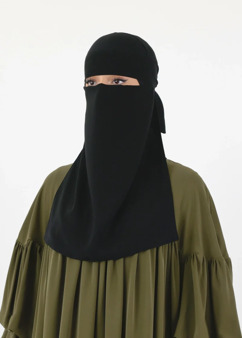 Ghashwa Niqab Set - Black - Image 7