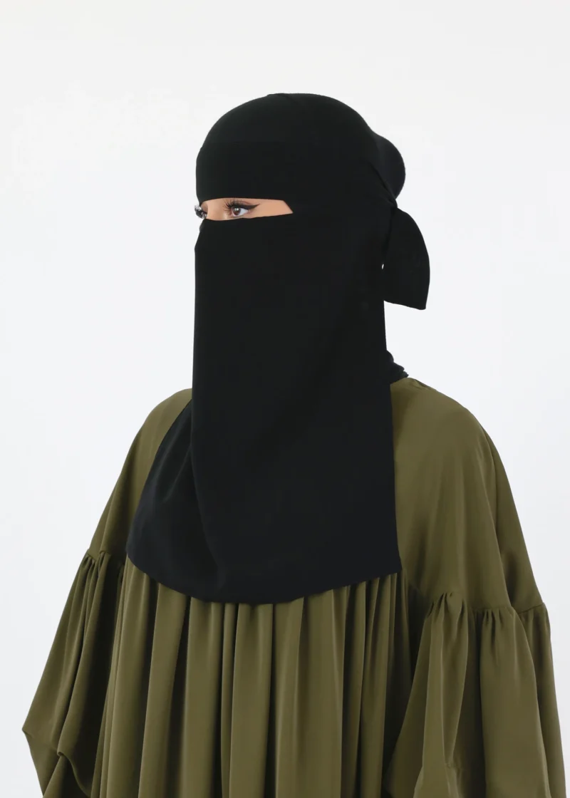 Ghashwa Niqab Set - Black - Image 8