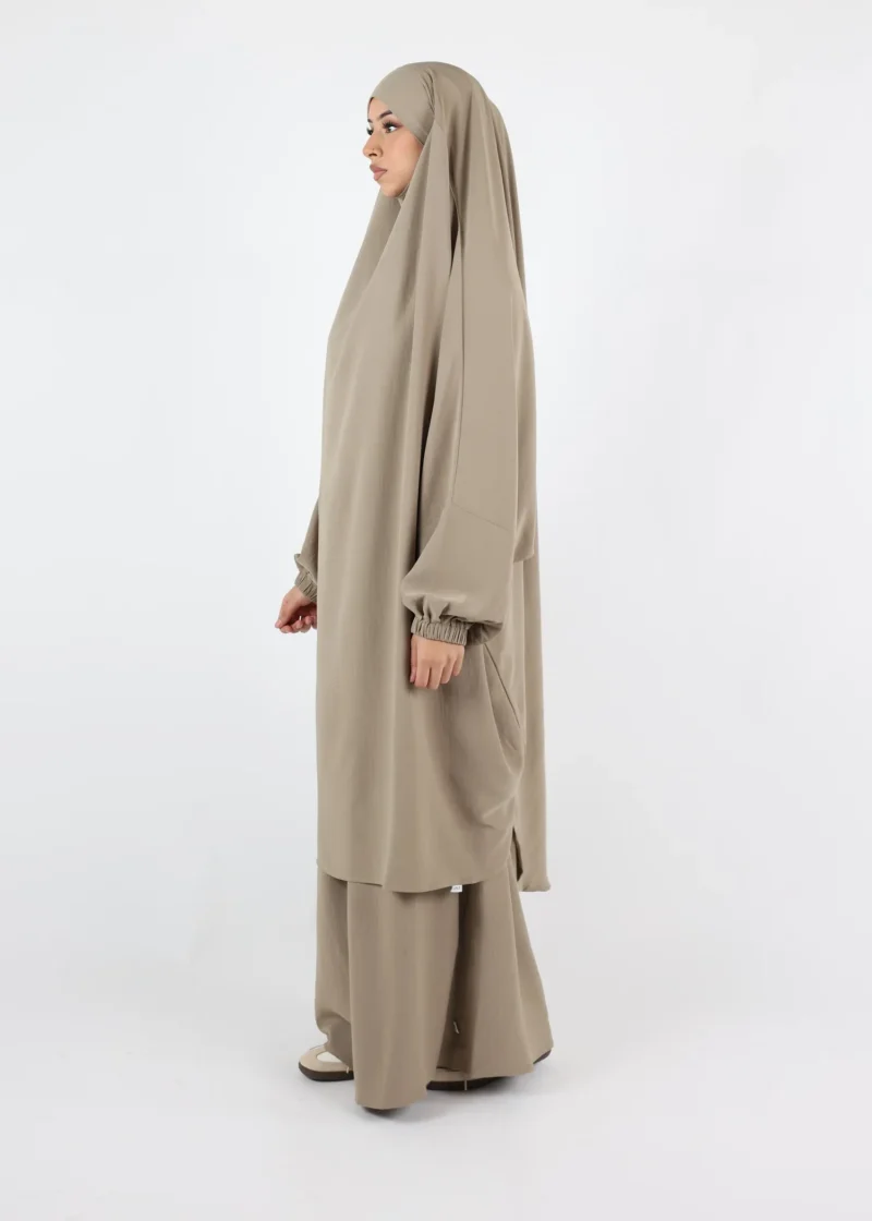 Jilbab Skirt Luxury Crepe - Taupe Khaki