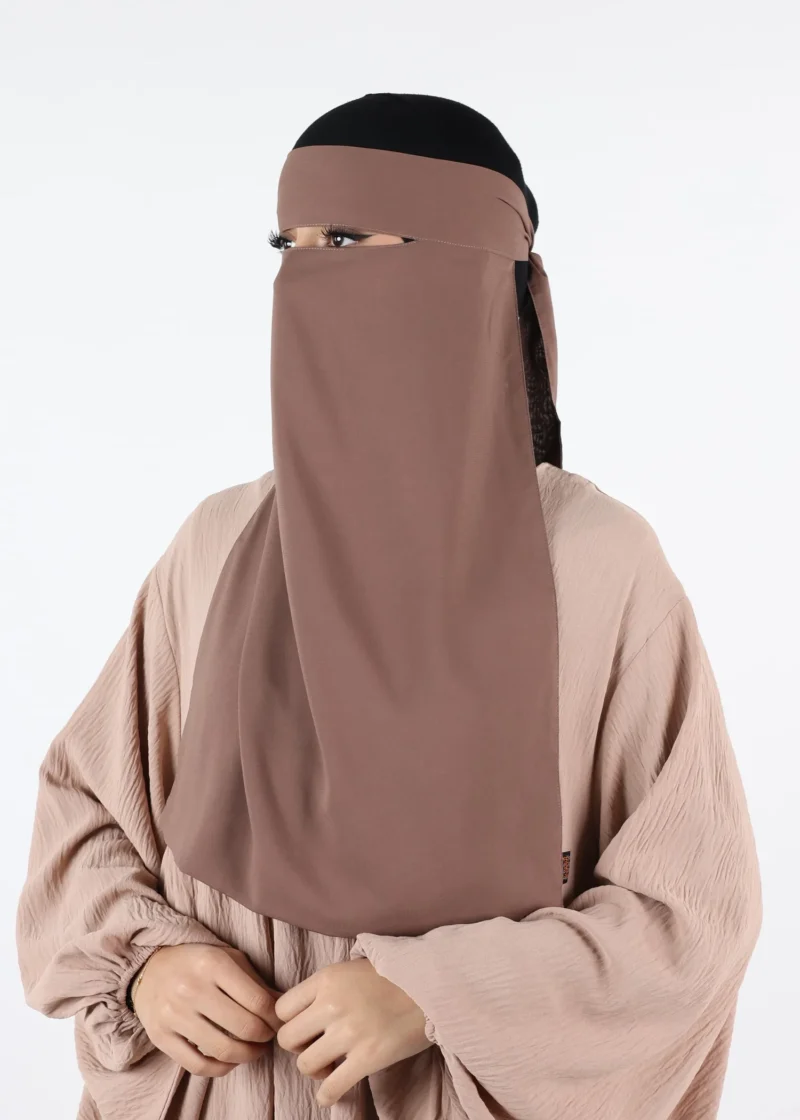 Full Niqab -Pinch- Dark Taupe