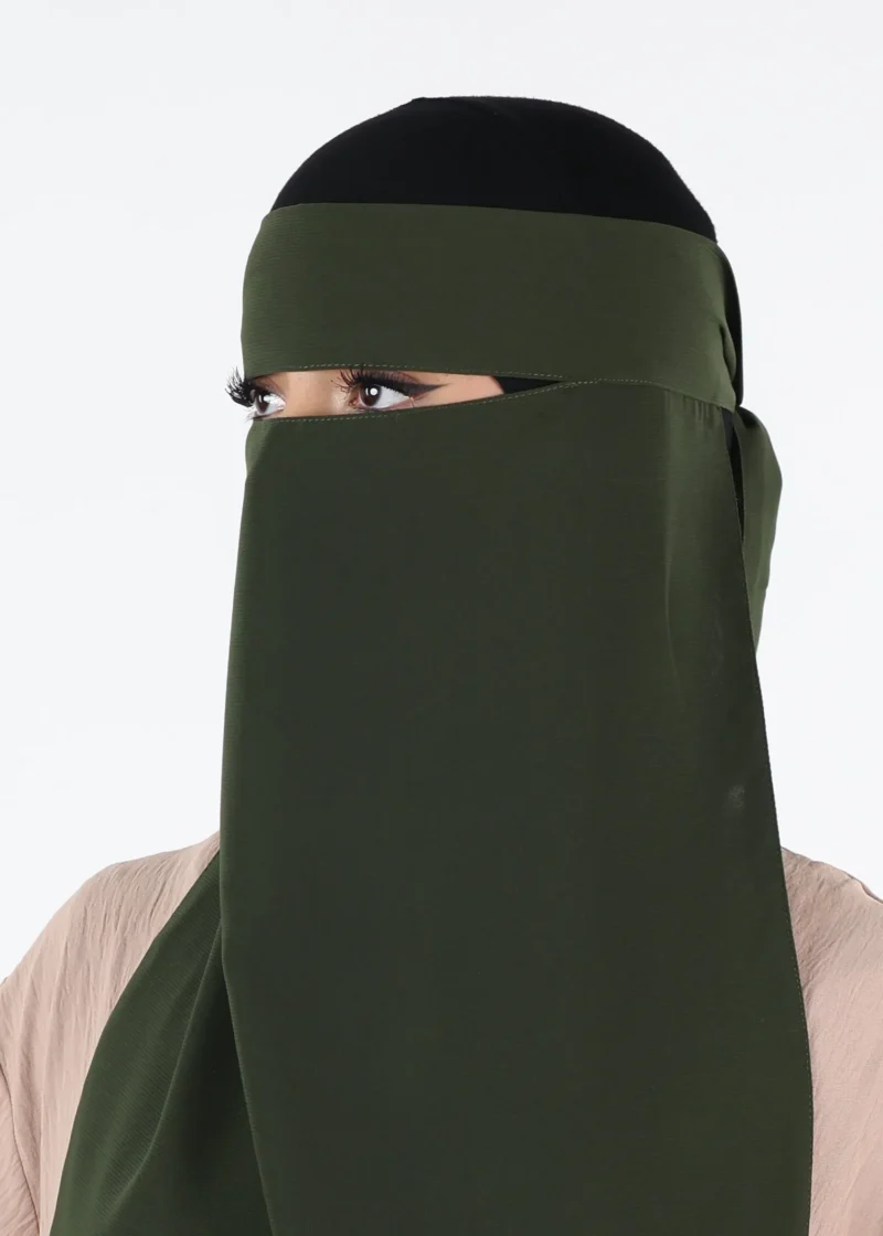 Alternative view of Full Niqab -Pinch- Khaki