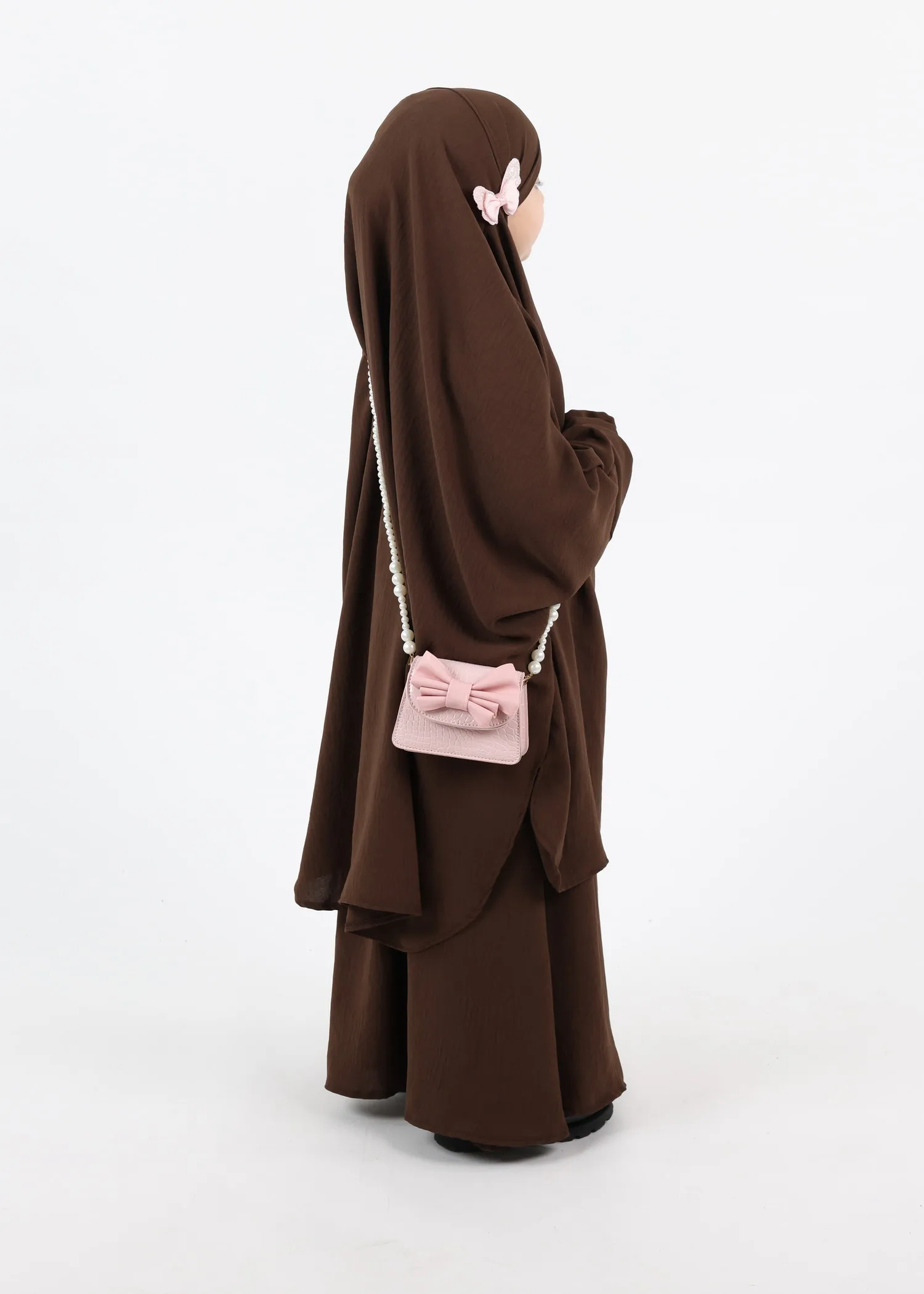 Jilbab Kids Bounaya Jazz - Dark Coffee
