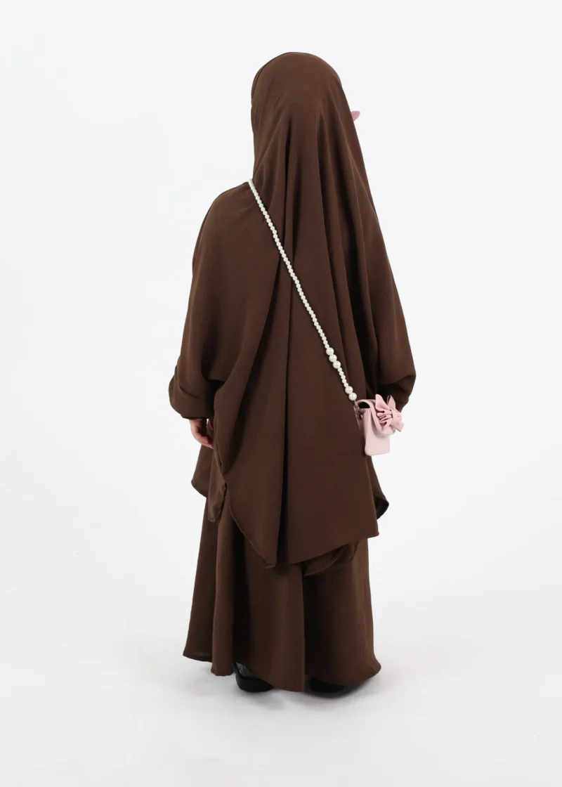 Alternative view of Jilbab Kids Bounaya Jazz - Dark Coffee