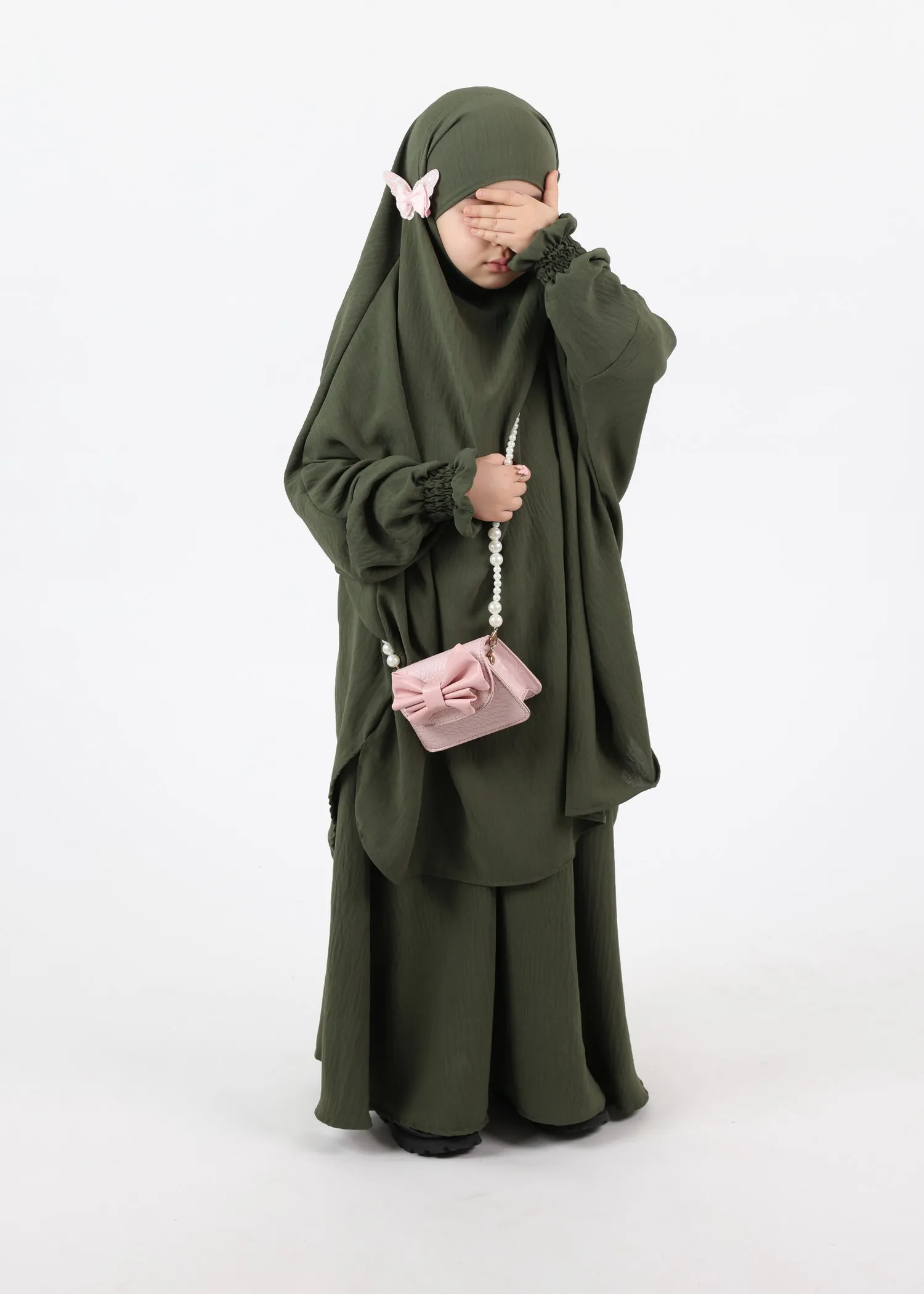 Jilbab Kids Bounaya Jazz - Khaki
