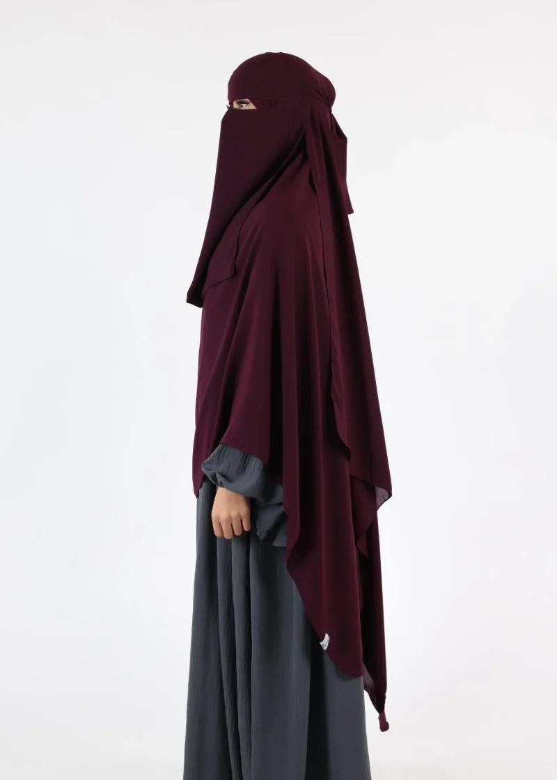 Mega Hijab 2XL- Smooth Premium Chiffon - Dark Purple