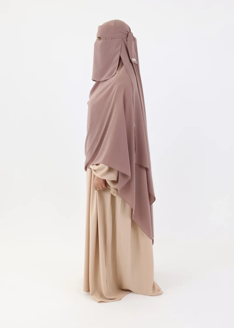 Mega Hijab 2XL- Smooth Premium Chiffon - Soft Taupe - Image 6