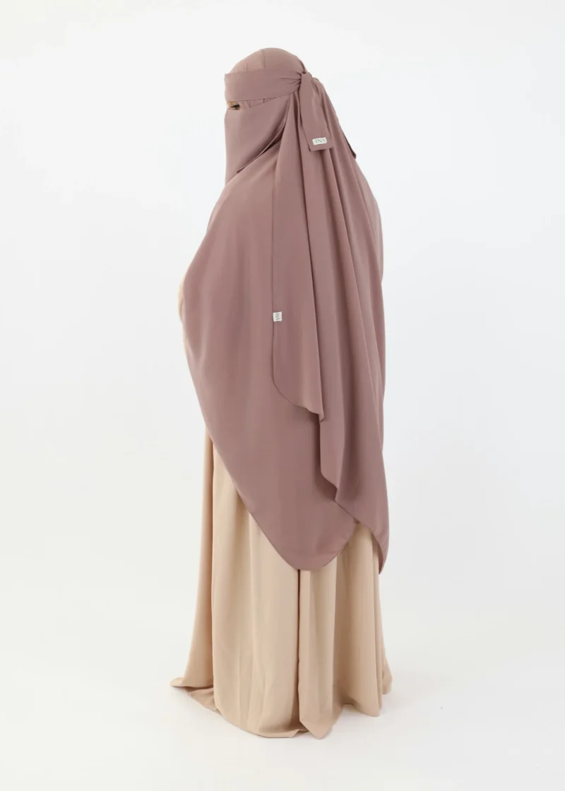 Mega Hijab 2XL- Smooth Premium Chiffon - Soft Taupe - Image 5